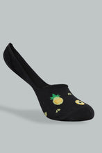 تنزيل الصورة على معرض الصور، Redtag-Black/Orange/White-Yarn-Dyed-Invisible-Socks-(3-Pack)-Invisible-Women&#39;s-
