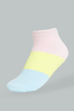 Load image into Gallery viewer, Redtag-Assorted-Ankle-Socks-(Pack-of-3)-365,-Colour:Assorted,-Filter:Women&#39;s-Clothing,-New-In,-New-In-Women,-Non-Sale,-Section:Women,-Women-Socks-Women&#39;s-
