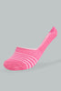 Redtag-Pink/White-Yarn-Dyed-Stripe-And-Polka-Invisible-Socks-(3-Pack)-365,-Colour:Assorted,-Filter:Women's-Clothing,-New-In,-New-In-Women,-Non-Sale,-Section:Women,-Women-Socks-Women's-