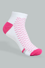 Load image into Gallery viewer, Redtag-White-Yarn-Dyed-Ankle-Socks-(3-Pack)-365,-Colour:Assorted,-Filter:Women&#39;s-Clothing,-New-In,-New-In-Women,-Non-Sale,-Section:Women,-Women-Socks-Women&#39;s-
