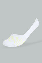 Load image into Gallery viewer, Redtag-White/Yellow/Blue-Yarn-Dyed-Stripe-Invisible-Socks-(3-Pack)-365,-Colour:Assorted,-Filter:Women&#39;s-Clothing,-New-In,-New-In-Women,-Non-Sale,-Section:Women,-Women-Socks-Women&#39;s-
