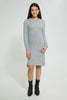 Redtag-Mid-Grey-Highneck-Sweater-Dress-Dresses-Senior-Girls-9 to 14 Years