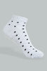 Redtag-Grey/White/Pink-Yarn-Dyed-Polka-Ankle-Socks-(3-Pack)-365,-Colour:Assorted,-Filter:Women's-Clothing,-New-In,-New-In-Women,-Non-Sale,-Section:Women,-Women-Socks-Women's-