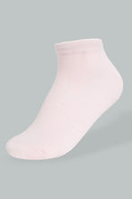 Load image into Gallery viewer, Redtag-Pink/Blue/Yellow-Plain-Ankle-Socks-(3-Pack)-365,-Colour:Assorted,-Filter:Women&#39;s-Clothing,-New-In,-New-In-Women,-Non-Sale,-Section:Women,-Women-Socks-Women&#39;s-
