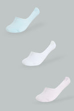 Load image into Gallery viewer, Redtag-Lilac/Blue/White-Plain-Invisible-Socks-(3-Pack)-365,-Colour:Assorted,-Filter:Women&#39;s-Clothing,-New-In,-New-In-Women,-Non-Sale,-Section:Women,-Women-Socks-Women&#39;s-
