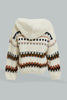 White Texured Pullover