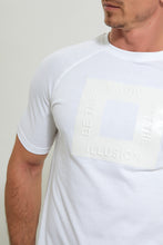 تنزيل الصورة على معرض الصور، Redtag-White-Printed-T-Shirt-T-Shirts-Men&#39;s-
