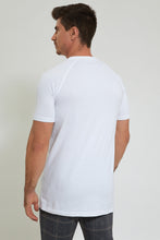 تنزيل الصورة على معرض الصور، Redtag-White-Printed-T-Shirt-T-Shirts-Men&#39;s-
