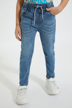 Load image into Gallery viewer, Blue Elasticated Waist Jean
