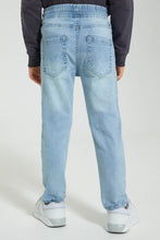 Load image into Gallery viewer, Light Wash Elasticated Waist Jean
