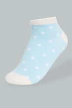 Load image into Gallery viewer, Redtag-Pink/Blue-Stripe-Polka-Yarn-Dyed-Ankle-Socks-(5-Pack)-365,-Colour:Assorted,-Filter:Women&#39;s-Clothing,-New-In,-New-In-Women,-Non-Sale,-Section:Women,-Women-Socks-Women&#39;s-
