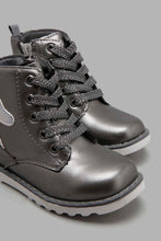 تنزيل الصورة على معرض الصور، Redtag-Grey-Unicorn-High-Top-Boot-Character,-Colour:Mid-Grey,-Filter:Girls-Footwear-(1-to-3-Yrs),-ING-Boots,-New-In,-New-In-ING-FOO,-Non-Sale,-W21B-Infant-Girls-1 to 3 Years
