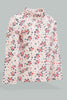 Redtag-Pink-Floral-High-Neck-T-Shirt-Long-Sleeves-Infant-Girls-3 to 24 Months