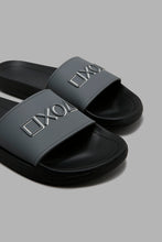 Load image into Gallery viewer, Redtag-Grey-Strap-Embossed-Slide-Character,-Colour:Mid-Grey,-Filter:Men&#39;s-Footwear,-Men-Flip-Flops,-New-In,-New-In-Men-FOO,-Non-Sale,-W21B-Men&#39;s-0
