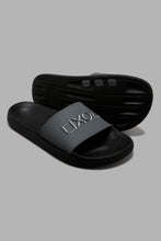 Load image into Gallery viewer, Redtag-Grey-Strap-Embossed-Slide-Character,-Colour:Mid-Grey,-Filter:Men&#39;s-Footwear,-Men-Flip-Flops,-New-In,-New-In-Men-FOO,-Non-Sale,-W21B-Men&#39;s-0
