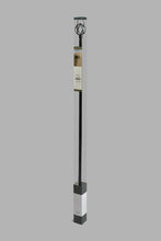 Load image into Gallery viewer, Redtag-Black-Powder-Coated-Finish-Extendable-Single-Curtain-Rod-With-Round-Finial-Curtain-Rods-Home-Bedroom-
