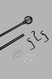Redtag-Black-Powder-Coated-Finish-Extendable-Single-Curtain-Rod-With-Round-Finial-Curtain-Rods-Home-Bedroom-