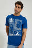 Redtag-Blue-Graphic-Print-T-Shirt-Graphic-Prints-Men's-