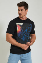 Load image into Gallery viewer, Black Digital Print T-Shirt
