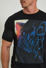 Load image into Gallery viewer, Black Digital Print T-Shirt
