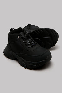 Redtag-Black-Chukka-Boots-Character,-Colour:Black,-Filter:Boys-Footwear-(1-to-3-Yrs),-INB-Boots,-New-In,-New-In-INB-FOO,-Non-Sale,-W21B-Infant-Boys-1 to 3 Years