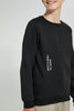 Redtag-Black-Emboss-Sweatshirt-Sweatshirts-Senior-Boys-9 to 14 Years