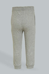 Redtag-Grey-Football-Actve-Pant-Joggers-Infant-Boys-3 to 24 Months