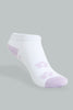 Redtag-White/Purple-Ankle-Socks-2Pcs-Pack-365,-Colour:Assorted,-Filter:Senior-Girls-(9-to-14-Yrs),-GSR-Socks,-New-In,-New-In-GSR,-Non-Sale,-Section:Kidswear-Senior-Girls-