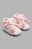 Redtag-Pink-Pom-Pom-Pram-Booties-Character,-Colour:Pale-Pink,-Filter:Baby-Footwear-(0-to-18-Mths),-NBF-Boots,-New-In,-New-In-NBF-FOO,-Non-Sale,-W21B-Baby-0 to 18 Months