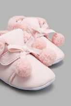 Load image into Gallery viewer, Redtag-Pink-Pom-Pom-Pram-Booties-Character,-Colour:Pale-Pink,-Filter:Baby-Footwear-(0-to-18-Mths),-NBF-Boots,-New-In,-New-In-NBF-FOO,-Non-Sale,-W21B-Baby-0 to 18 Months
