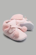 Load image into Gallery viewer, Redtag-Pink-Pom-Pom-Pram-Booties-Character,-Colour:Pale-Pink,-Filter:Baby-Footwear-(0-to-18-Mths),-NBF-Boots,-New-In,-New-In-NBF-FOO,-Non-Sale,-W21B-Baby-0 to 18 Months
