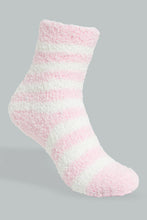 Load image into Gallery viewer, Redtag-Pink/White-Fluffy-Socks-2Pack-365,-Colour:Assorted,-Filter:Senior-Girls-(9-to-14-Yrs),-GSR-Socks,-New-In,-New-In-GSR,-Non-Sale,-Section:Kidswear-Senior-Girls-
