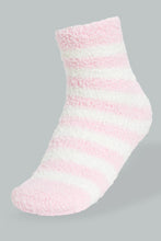 Load image into Gallery viewer, Redtag-Pink/White-Fluffy-Socks-2Pack-365,-Colour:Assorted,-Filter:Senior-Girls-(9-to-14-Yrs),-GSR-Socks,-New-In,-New-In-GSR,-Non-Sale,-Section:Kidswear-Senior-Girls-
