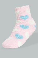 Load image into Gallery viewer, Redtag-Pink/White-Fluffy-Socks-2Pack-365,-Colour:Assorted,-Filter:Senior-Girls-(9-to-14-Yrs),-GSR-Socks,-New-In,-New-In-GSR,-Non-Sale,-Section:Kidswear-Senior-Girls-
