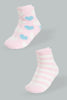 Redtag-Pink/White-Fluffy-Socks-2Pack-365,-Colour:Assorted,-Filter:Senior-Girls-(9-to-14-Yrs),-GSR-Socks,-New-In,-New-In-GSR,-Non-Sale,-Section:Kidswear-Senior-Girls-