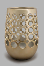 تنزيل الصورة على معرض الصور، Redtag-Champagne-Gold-Lace-Pattern-Cylinder-Vase-Colour:Gold,-Filter:Home-Decor,-HMW-HOM-Vase,-HOM-HOME-SPUN-2,-New-In,-New-In-HMW-HOM,-Non-Sale,-Section:Homewares,-W21A-Home-Decor-
