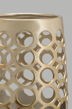 تنزيل الصورة على معرض الصور، Redtag-Champagne-Gold-Lace-Pattern-Cylinder-Vase-Colour:Gold,-Filter:Home-Decor,-HMW-HOM-Vase,-HOM-HOME-SPUN-2,-New-In,-New-In-HMW-HOM,-Non-Sale,-Section:Homewares,-W21A-Home-Decor-
