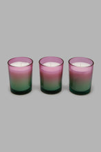 Load image into Gallery viewer, Redtag-Ombre-Effect
Pink-Sea-Salt-3pcs-VOTIVE-set-Candles-Home-Decor-
