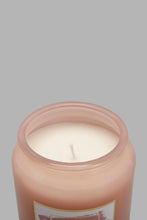 Load image into Gallery viewer, Redtag-Pink-Honeysuckle-Glass-Jar-Candle-with-Wooden-lid-Candles-Home-Decor-
