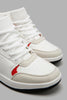 Redtag-White-Retro-High-Top-Sneakers-Senior-Boys-5 to 14 Years