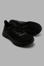 Load image into Gallery viewer, Redtag-Knit-Black-Trainer-BSR-Trainers,-Character,-Colour:Black,-Filter:Boys-Footwear-(5-to-14-Yrs),-New-In,-New-In-BSR-FOO,-Non-Sale,-W21B-Senior-Boys-5 to 14 Years
