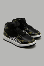 Load image into Gallery viewer, Redtag-Camo-High-Top-Sneakers-Boys-3 to 5 Years
