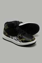 Load image into Gallery viewer, Redtag-Camo-High-Top-Sneakers-Boys-3 to 5 Years
