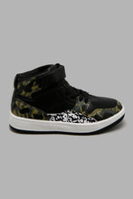 Load image into Gallery viewer, Redtag-Camo-High-Top-Sneakers-Boys-3 to 5 Years
