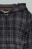 Redtag-Black-Checked-Hoody-Woven-Jog-Set-With-Zip-Through-Jog-Sets-Infant-Boys-3 to 24 Months