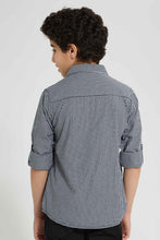 تنزيل الصورة على معرض الصور، Redtag-Black-Check-With-T-Shirt-Casual-Shirts-Senior-Boys-9 to 14 Years
