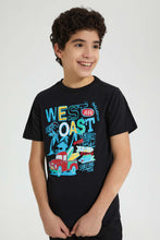 تنزيل الصورة على معرض الصور، Redtag-Black-Check-With-T-Shirt-Casual-Shirts-Senior-Boys-9 to 14 Years
