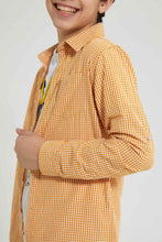 تنزيل الصورة على معرض الصور، Redtag-Yellow-Check-With-T-Shirt-Casual-Shirts-Senior-Boys-9 to 14 Years
