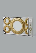 Load image into Gallery viewer, Gold Wall Mirror Set (5 Piece)
