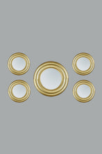 Load image into Gallery viewer, Gold Wall Mirror Set (5 Piece)
